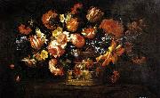 PASSEROTTI, Bartolomeo Basket of Flowers oil painting artist